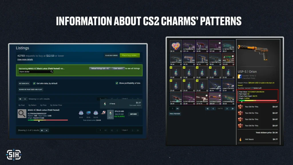 Charm Pattern Display