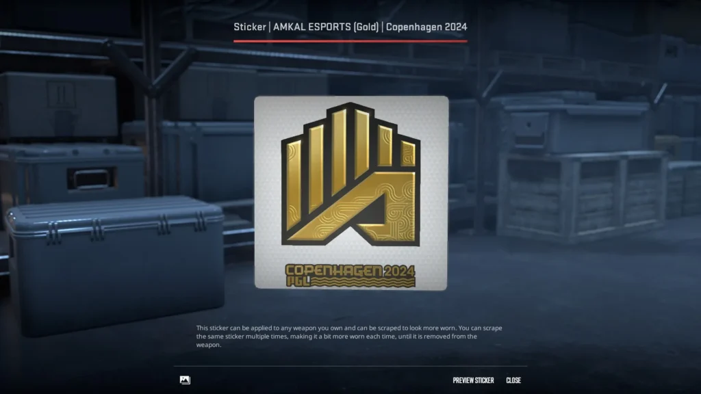 Sticker: AMKAL ESPORTS | Copenhagen 2024