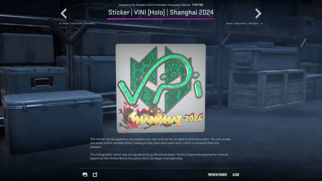 Sticker | VINI | Shanghai 2024