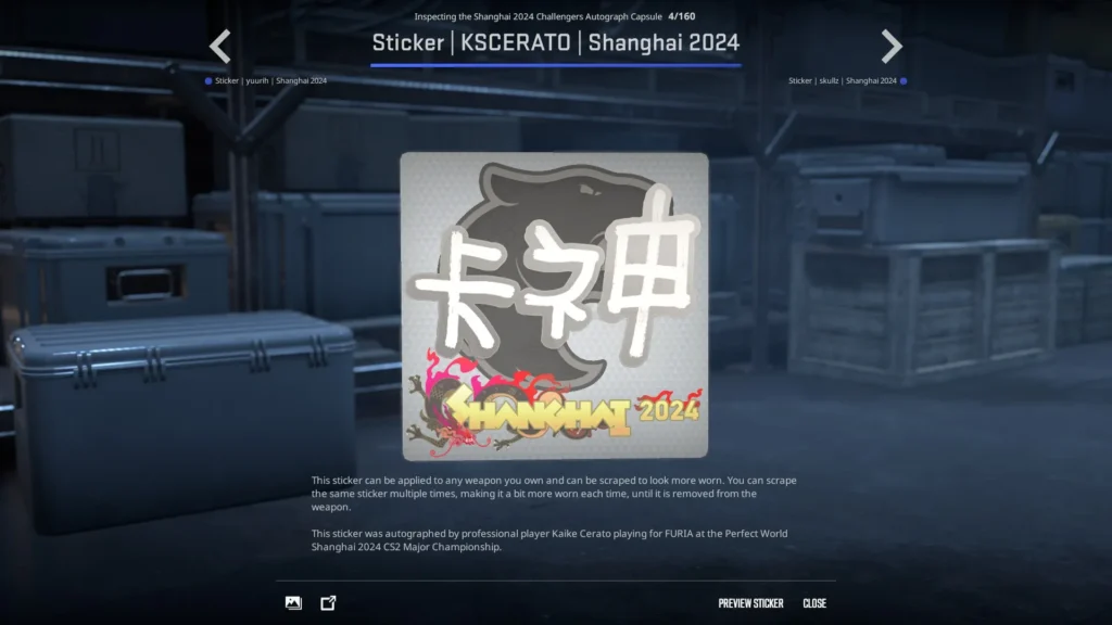 Sticker | KSCERATO | Shanghai 2024