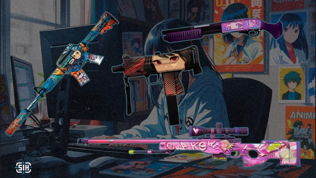 Best Anime-Style Skins in Counter-Strike 2: Items for Japanese Animation Enthusiasts