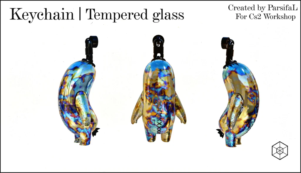 Keychain | Tempered Glass