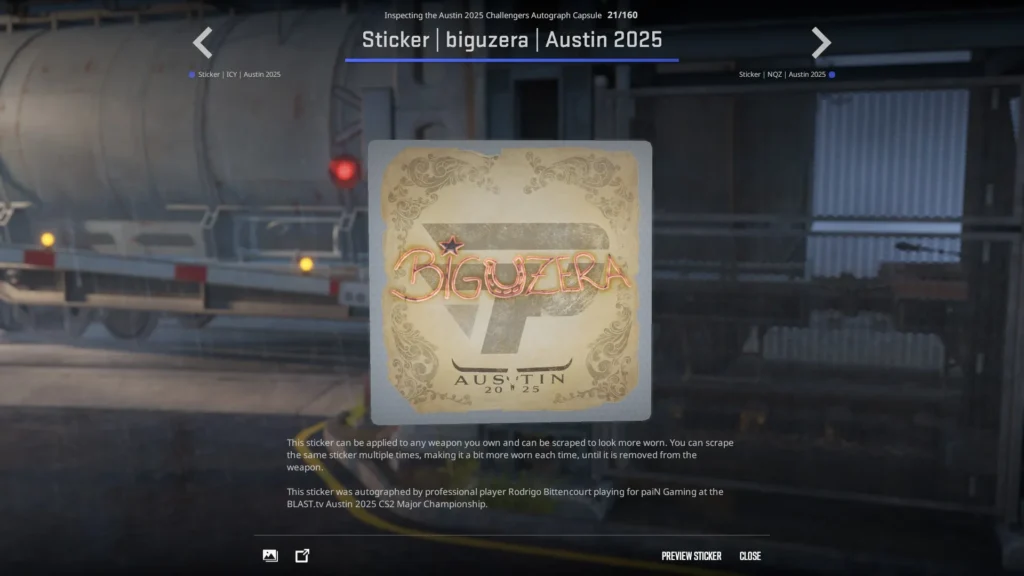 Sticker | biguzera | Austin 2025