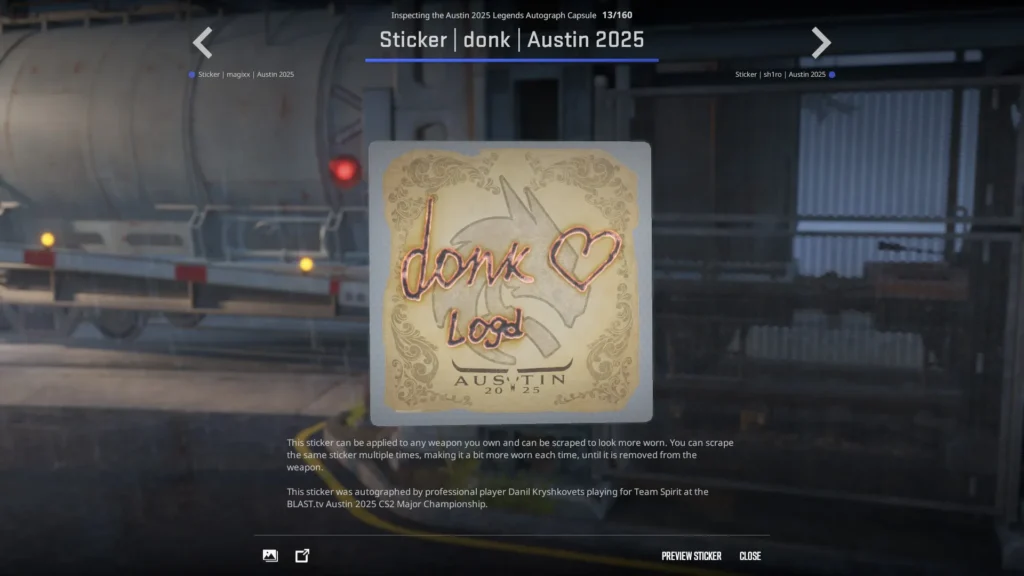 Sticker | donk | Austin 2025