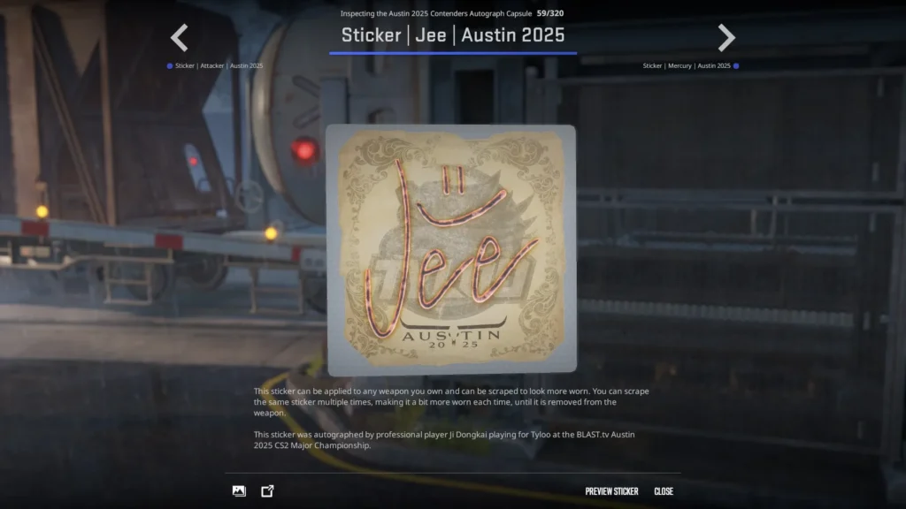 Sticker | Jee | Austin 2025