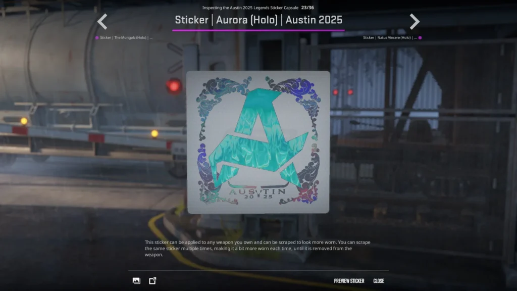 Sticker | Aurora (Holo) | Austin 2025