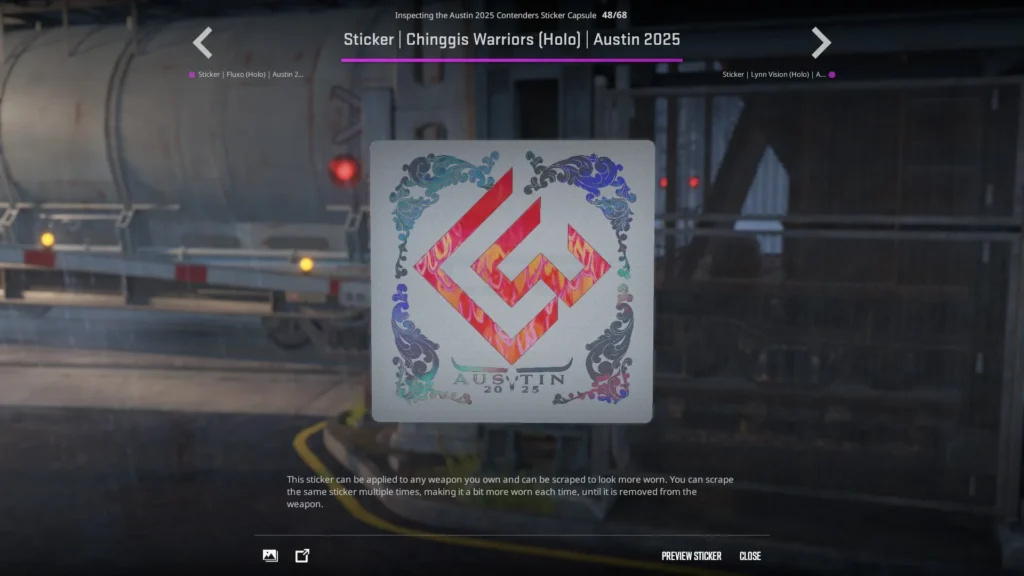 Sticker | Chinggis Warriors (Holo) | Austin 2025