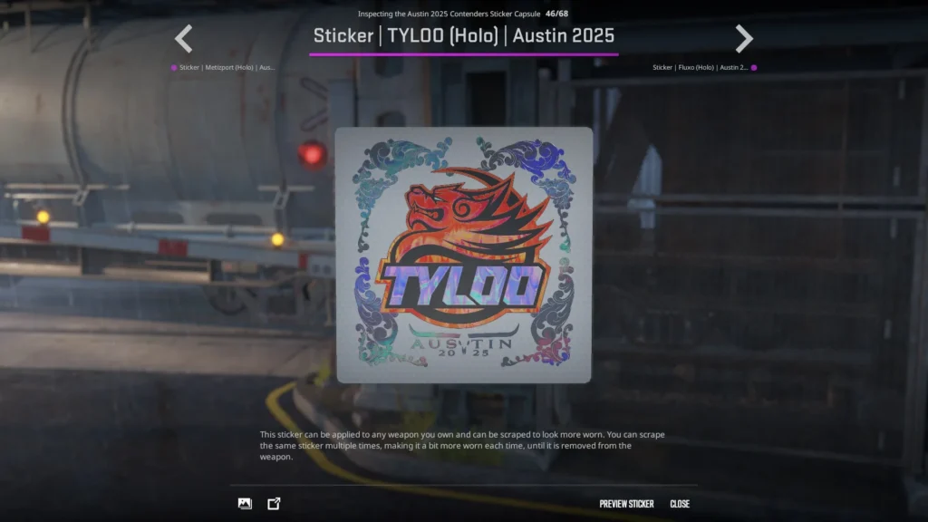 Sticker | TYLOO (Holo) | Austin 2025
