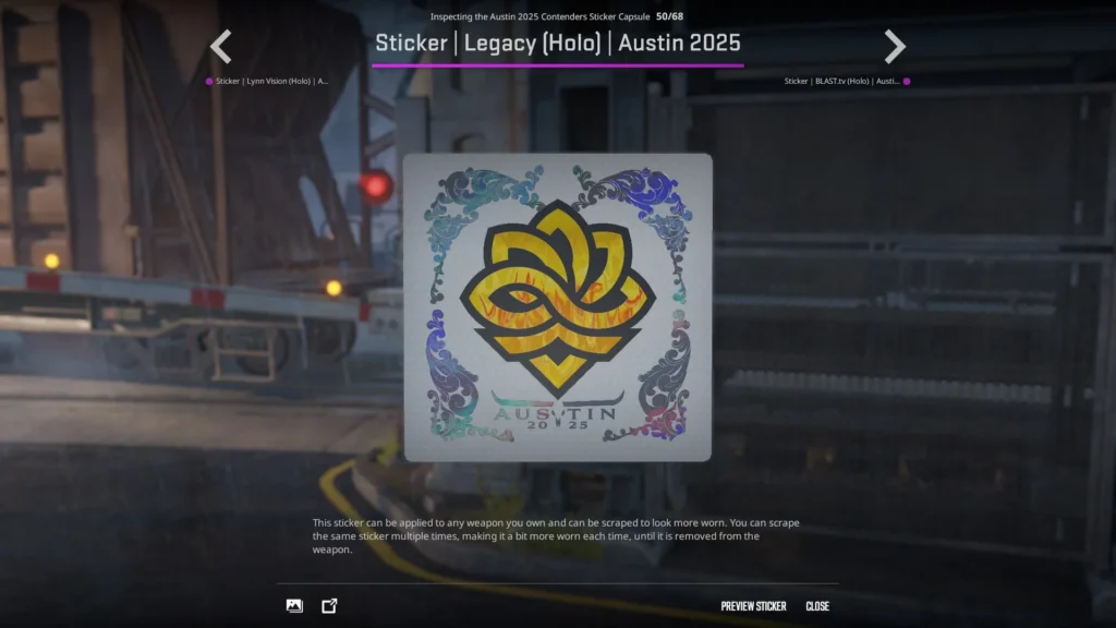 Sticker | Legacy (Holo) | Austin 2025