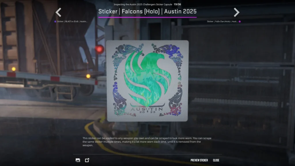 Sticker | Falcons (Holo) | Austin 2025