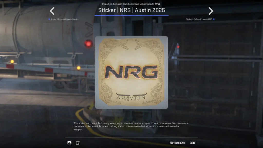 Sticker | NRG | Austin 2025