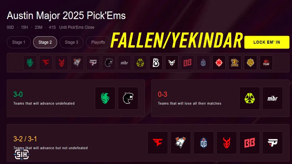 Pick'em challenge from FalleN and YEKINDAR