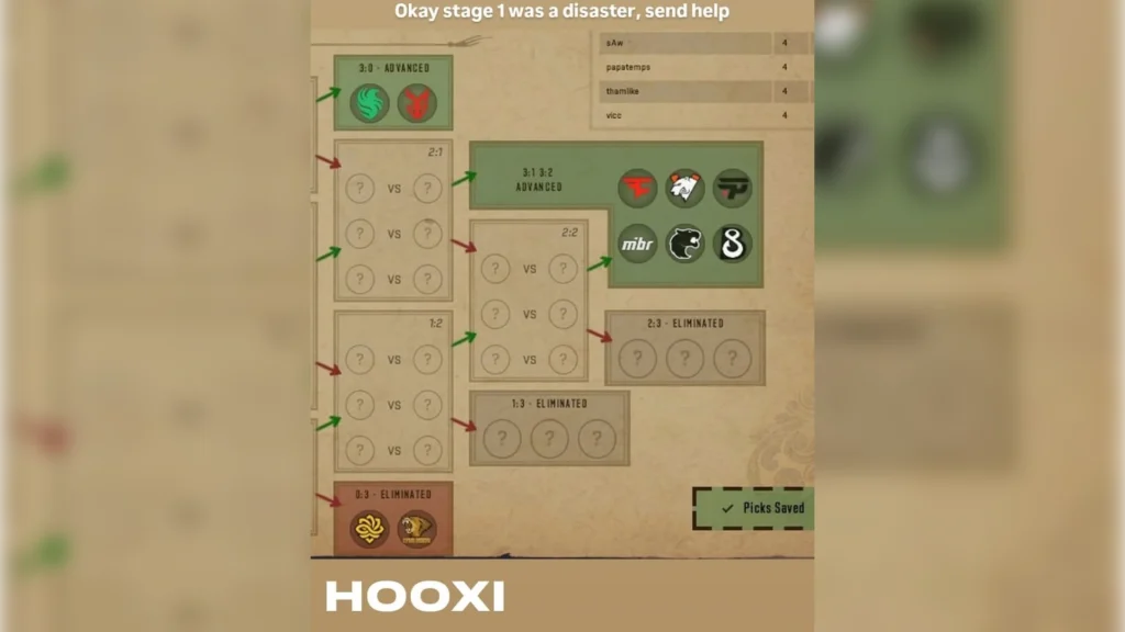 Pick'em challenge from HooXi