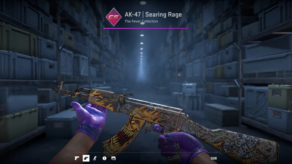 AK-47 | Searing Rage + Lil' Smokey