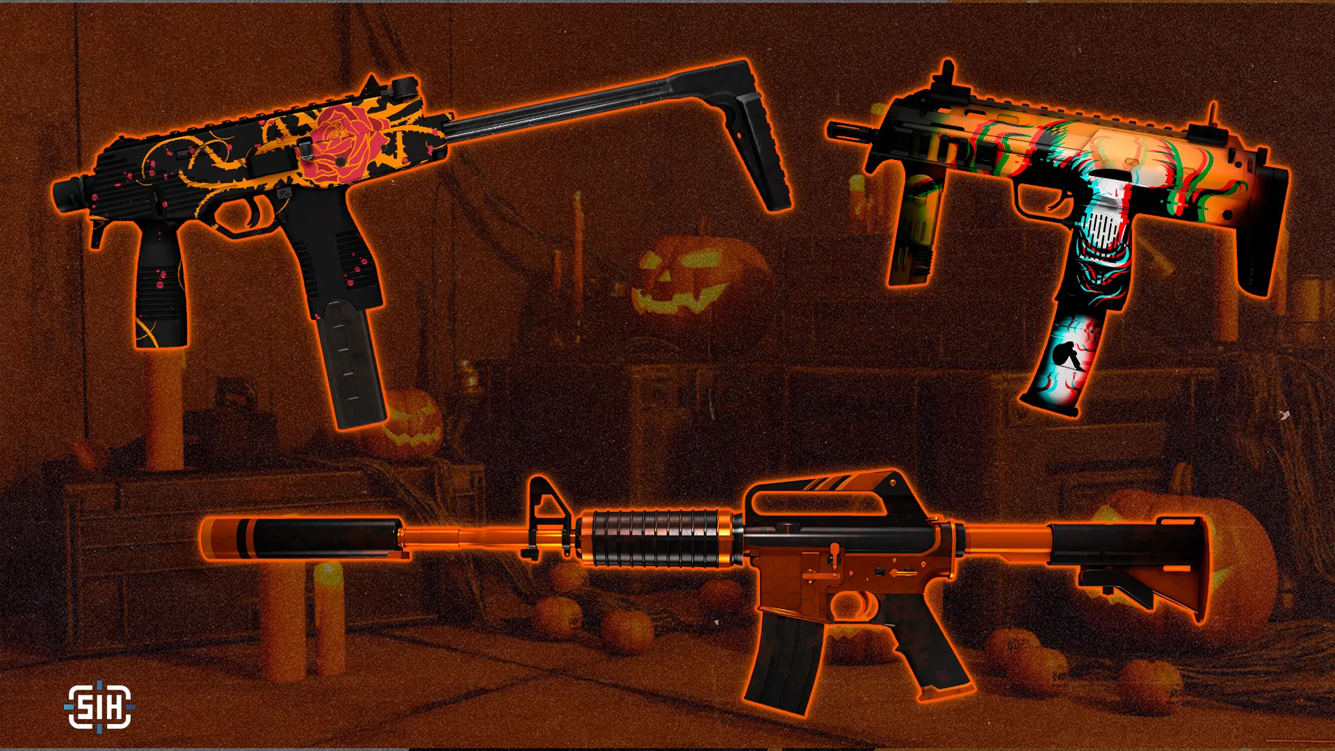 Orange-Black CS2 Skins to Create a Halloween Atmosphere