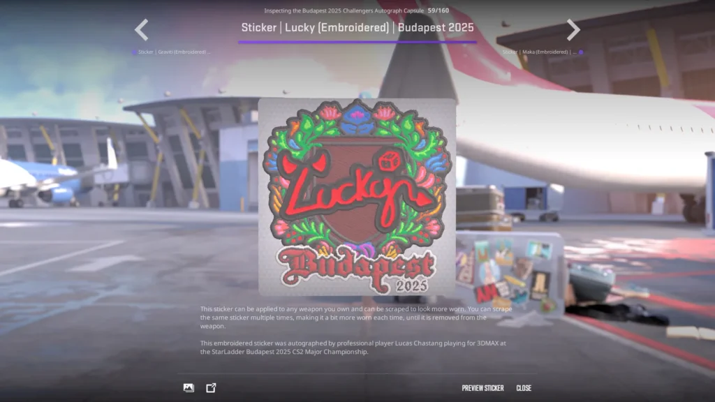 Sticker | Lucky | Budapest 2025