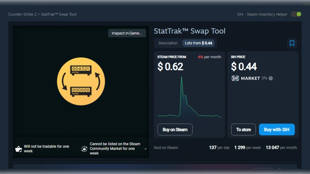 Ability to Turn Regular Weapons into StatTrak
