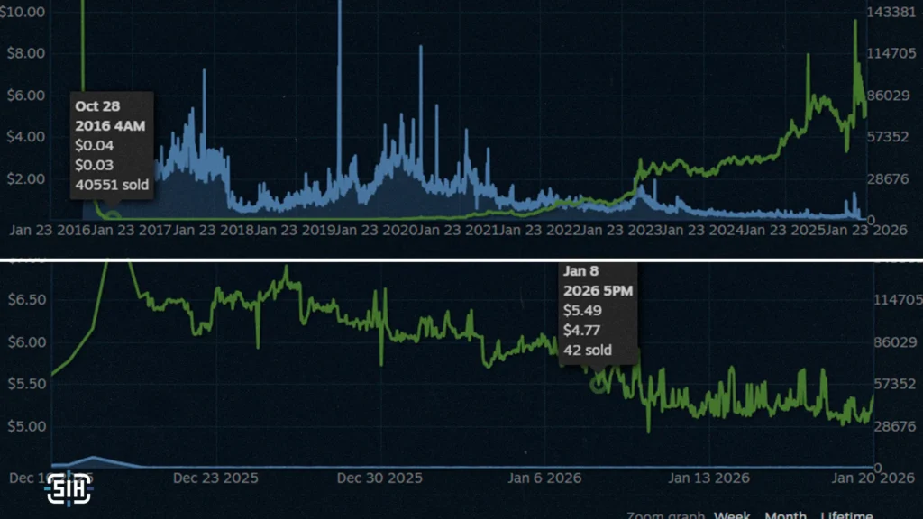 Popular Skins: Then and Now
