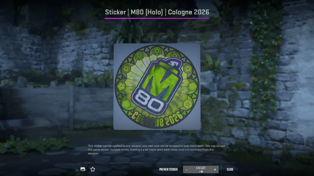 Sticker | M80 | Cologne 2026 (Holo)