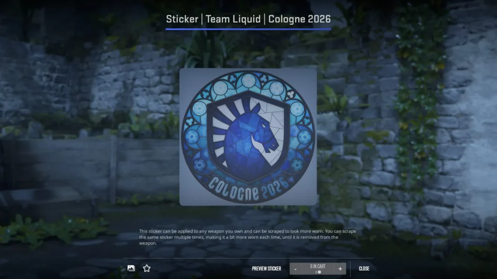 Sticker | Team Liquid | Cologne 2026 (Paper)