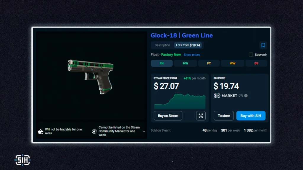 Glock-18 | Green Line (Factory New)