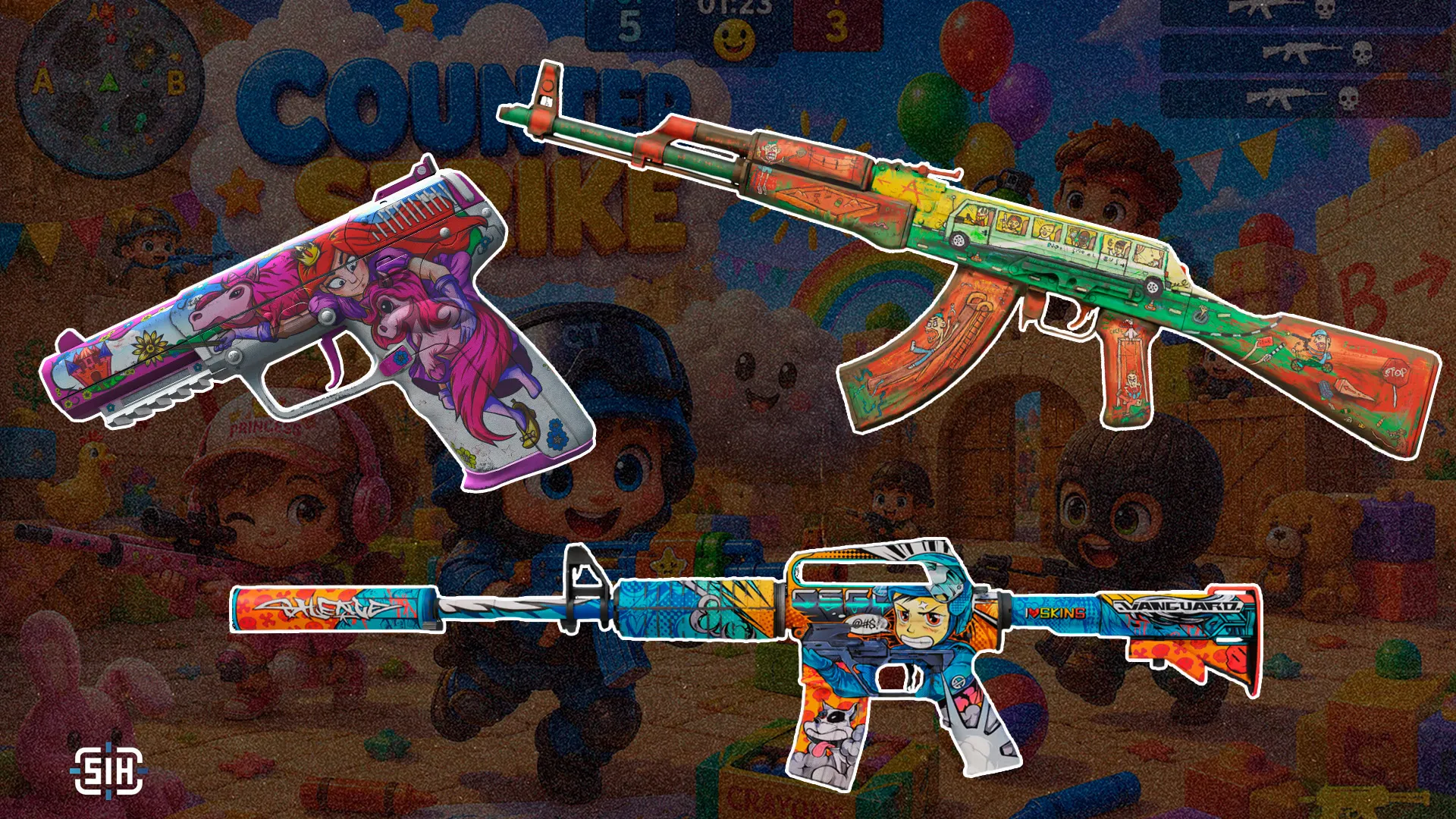 CS2 Skins Even Kids Could Play With: Nostalgia in Every Pixel