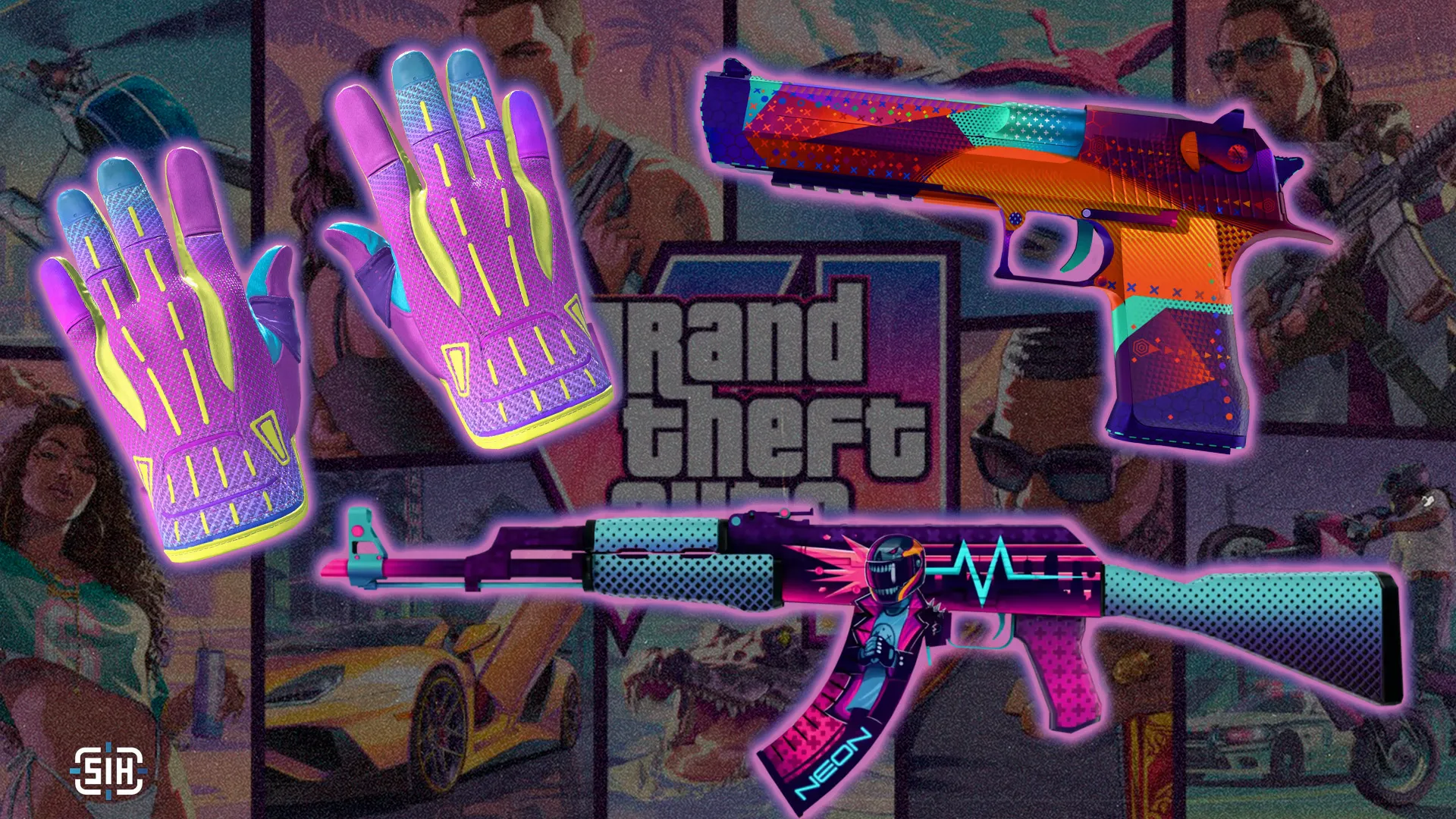 Залетай в Вайс-Сити пораньше: подборка CS2-скинов в неоновом вайбе GTA 6