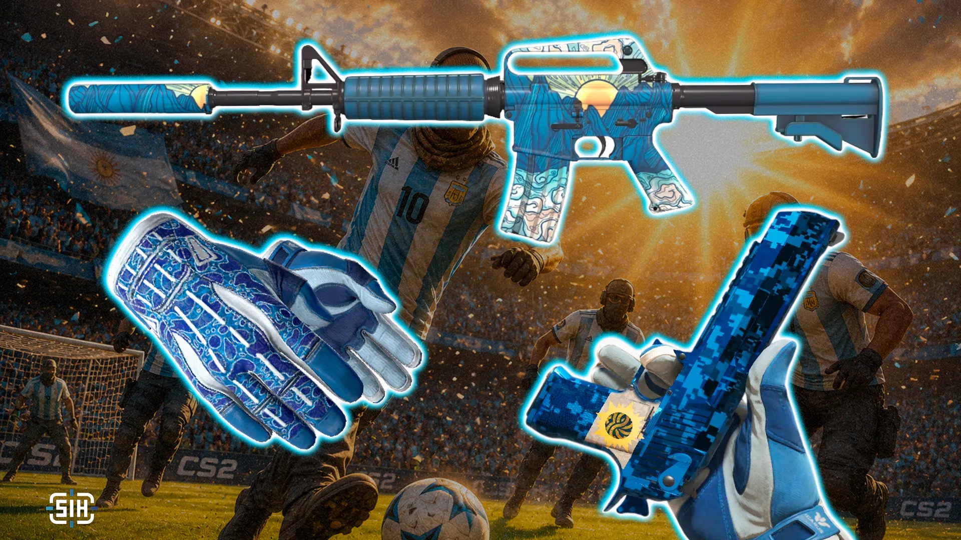 Light-Blue-and-White CS2 Inventory: A Skin Loadout for Argentina Fans Ahead of the 2026 World Cup