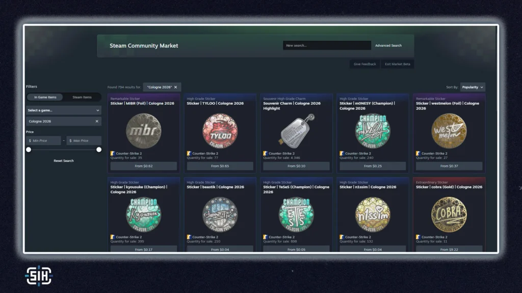 Should you invest in IEM Cologne stickers? It's looking that way