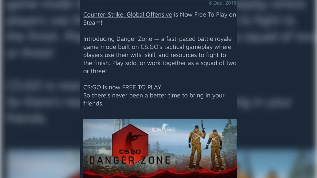 Free-to-play: the day CS opened up to everyone