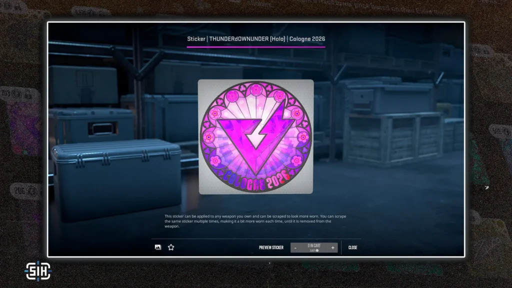 Sticker | THUNDERdOWNUNDER (Holo) | Cologne 2026