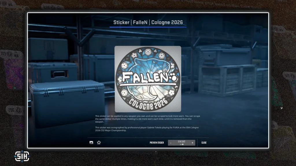 Sticker | FalleN | Cologne 2026