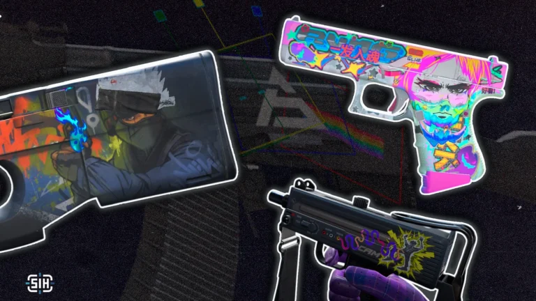 Creative CS2 Sticker Crafts: Pink Floyd on an AK-47, Kakashi on a P90 and ohnePixel’s “Waaas?”