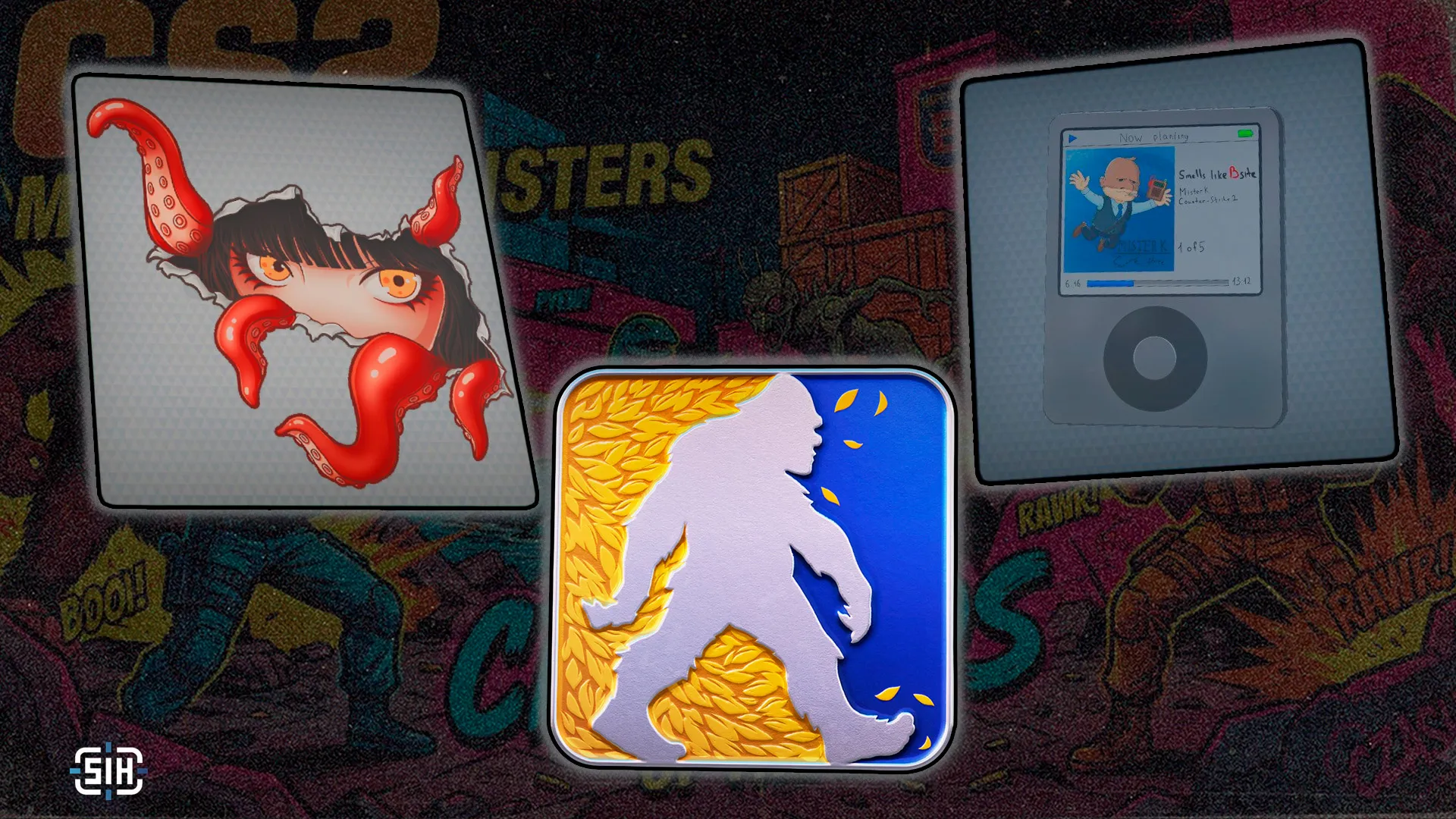 New Armory Collections by Halloween? CS2 Stickers from the Steam Workshop: Cryptids and Pop Art
